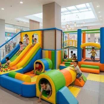Nhà phao cho trung tâm thương mại – Giải pháp khu vui chơi trẻ em