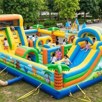 Nhà phao cho khu vui chơi trẻ em: Các mẫu phổ biến và cách lựa chọn